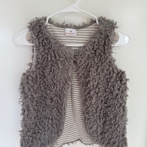 Hanna Andersson Gray Textured Vest Size 10